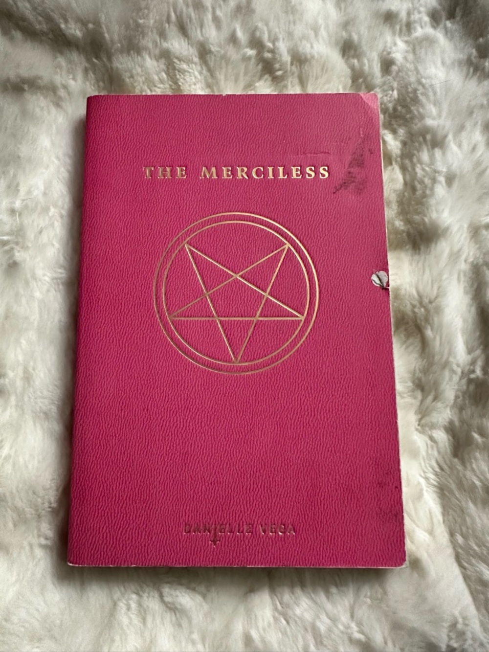 The Merciless Pink Notebook with Gold‎ Foil Pentagram